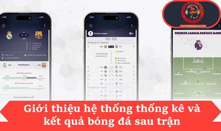 Giới thiệu hệ thống thống kê và kết quả bóng đá sau trận